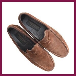To Boot New York Adam Derrick‎ Suede Leather Loafers Mens Brown Italy